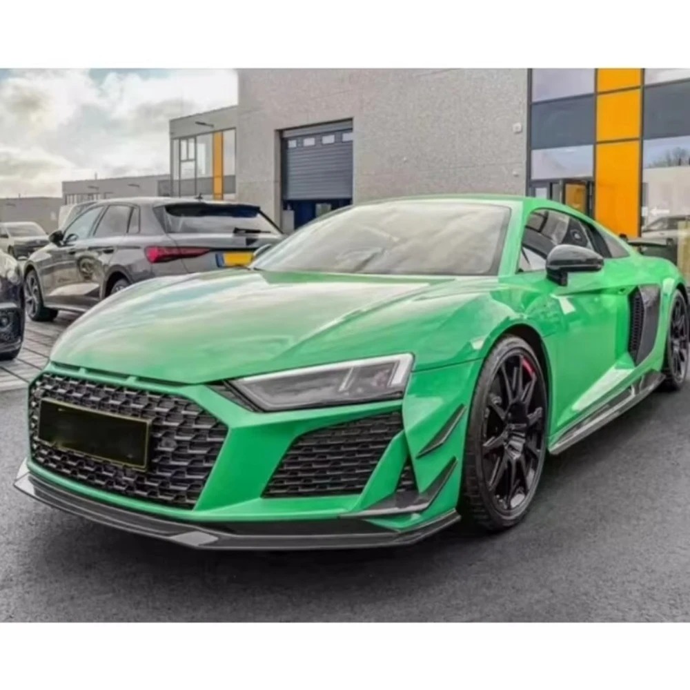 High Quality Dry Carbon Fiber Performance Style Front Lip for  R8